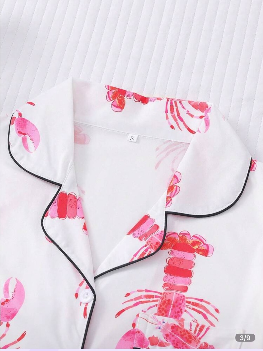 Soft Pajama Set with Lobster Print - Picture 3 of 5